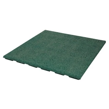 Rubber tegel groen 50x50x3 cm Rubber Tegel Groen 50x50x3 Cm -Buiten Tuin 123 1061