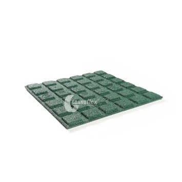 Rubber tegel groen 50x50x3 cm Rubber Tegel Groen 50x50x3 Cm -Buiten Tuin 123 1062