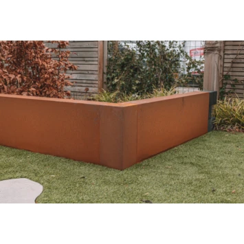 Overzetprofiel Corten staal voor stapelblokken 50x30x12 cm Overzetprofiel Corten Staal Voor Stapelblokken 50x30x12 Cm -Buiten Tuin 123 1226