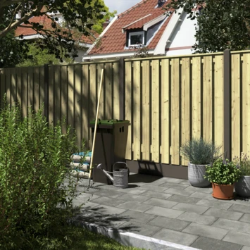 Houtbetonschutting Antraciet Grenen per meter Houtbetonschutting Antraciet Grenen Per Meter -Buiten Tuin 123 1439
