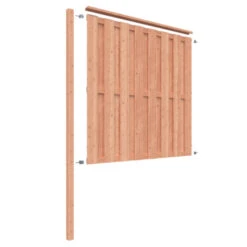 Schutting Volgpakket Tuinscherm Douglas Ca. 1,9 Meter Lang -Buiten Tuin 123 1453