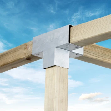 Paalverbinder voor pergola T-verbindingsstuk 4-kants 9x9 cm gegalvaniseerd Paalverbinder Voor Pergola T-verbindingsstuk 4-kants 9x9 Cm Gegalvaniseerd -Buiten Tuin 123 1534