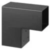 Paalverbinder Voor Pergola Hoekstuk 2-kants 7x7 Cm Zwart 2 Paalverbinder Voor Pergola Hoekstuk 2-kants 7x7 Cm Zwart -Buiten Tuin 123 1556
