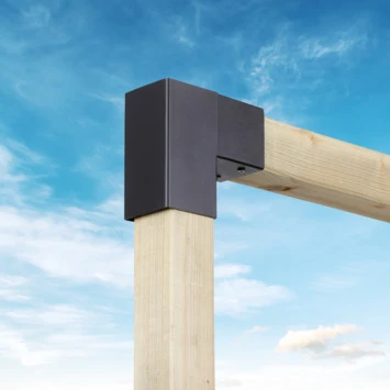 Paalverbinder voor pergola hoekstuk 2-kants 7x7 cm zwart Paalverbinder Voor Pergola Hoekstuk 2-kants 7x7 Cm Zwart -Buiten Tuin 123 1557