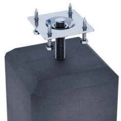 Betonpoer Antraciet Inclusief Plaat