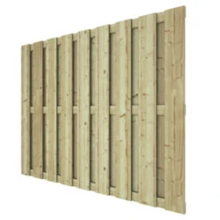 Tuinscherm Grenen Recht 140x180cm -Buiten Tuin 123 1589