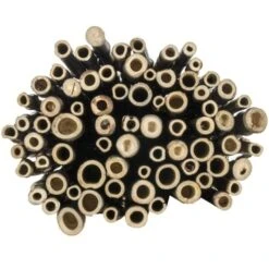 Bamboe Schutting Zwart Ca. 180x180 Cm -Buiten Tuin 123 1651