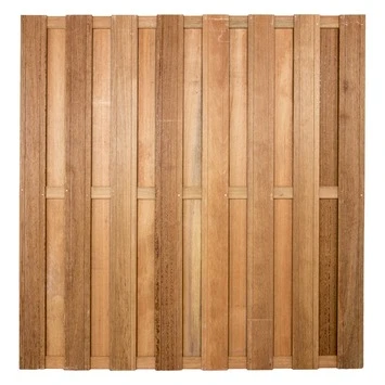 Schutting Hardhout Recht ca. 180x180 cm Schutting Hardhout Recht Ca. 180x180 Cm -Buiten Tuin 123 1663