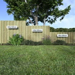 Tuinscherm Grenen Recht 90x180cm -Buiten Tuin 123 1778