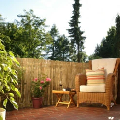 Balkonscherm Riet Ca. 90x300 Cm -Buiten Tuin 123 1788