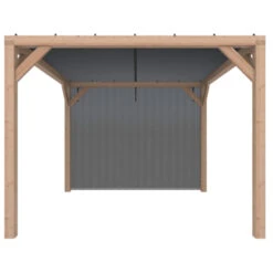 Pergola Silvano Douglas Incl. Schaduwdoek & Zijdoek 324x324 Cm -Buiten Tuin 123 186