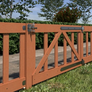 Tuinhek hardhout Colorado ca. 60x180 cm Tuinhek Hardhout Colorado Ca. 60x180 Cm -Buiten Tuin 123 1901