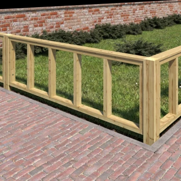 Tuinhek grenen Donau ca. 60x180 cm Tuinhek Grenen Donau Ca. 60x180 Cm -Buiten Tuin 123 1917