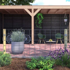 Gaas Startpakket Tuinhek Grenen 180x75cm Liggend -Buiten Tuin 123 1960