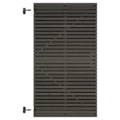 Tuinpoort Andalusië Horizontaal Zwart