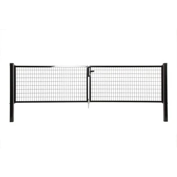 Napoli dubbele poort zwart 170x2x150cm RAL9005 Napoli Dubbele Poort Zwart 170x2x150cm RAL9005 -Buiten Tuin 123 2093