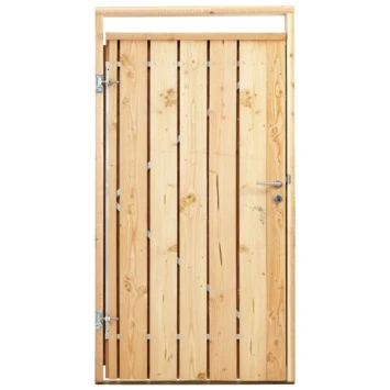 Poort voor Houtbetonschutting douglas linksdraaiend 100cm breed Poort Voor Houtbetonschutting Douglas Linksdraaiend 100cm Breed -Buiten Tuin 123 2116