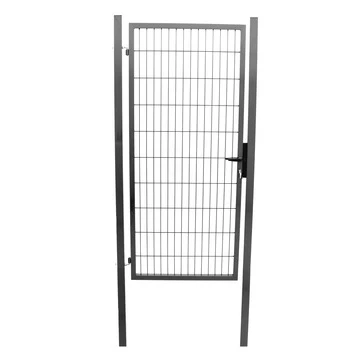 Enkele poort Roma/Milano antraciet 200x100 cm Enkele Poort Roma/Milano Antraciet 200x100 Cm -Buiten Tuin 123 2140