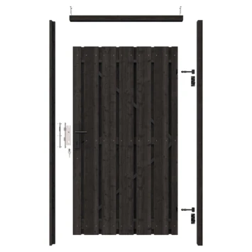 Poortpakket antraciet op metalen frame Poortpakket Antraciet Op Metalen Frame -Buiten Tuin 123 2149