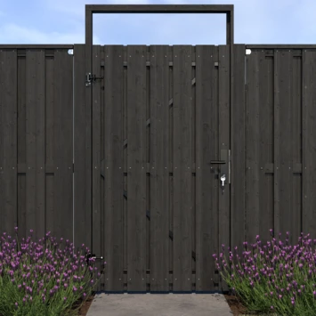 Poortpakket antraciet op metalen frame Poortpakket Antraciet Op Metalen Frame -Buiten Tuin 123 2152