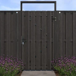 Poortpakket Antraciet Op Metalen Frame 7 Poortpakket Antraciet Op Metalen Frame -Buiten Tuin 123 2153