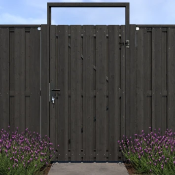 Poortpakket antraciet op metalen frame Poortpakket Antraciet Op Metalen Frame -Buiten Tuin 123 2153