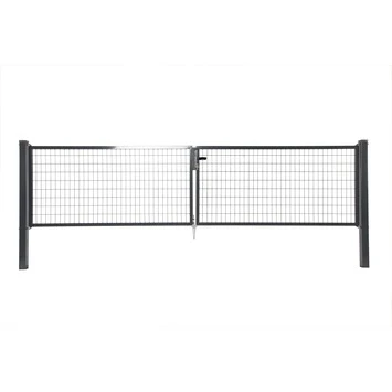 Dubbele poort Napoli ral 7016 antraciet 170x400 cm Dubbele Poort Napoli Ral 7016 Antraciet 170x400 Cm -Buiten Tuin 123 2203