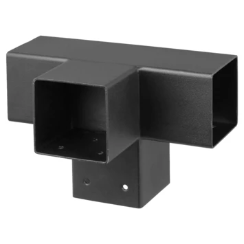 Paalverbinder voor pergola T-verbindingsstuk 4-kants 9x9 cm zwart Paalverbinder Voor Pergola T-verbindingsstuk 4-kants 9x9 Cm Zwart -Buiten Tuin 123 2254