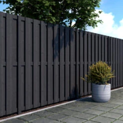 Schutting Royal Antraciet Grenen Ca. 180x180 Cm 3 Schutting Royal Antraciet Grenen Ca. 180x180 Cm -Buiten Tuin 123 2310