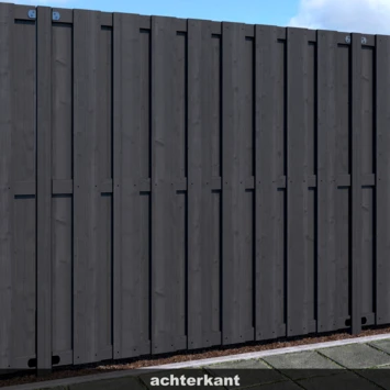 Schutting Royal Antraciet Grenen ca. 180x180 cm Schutting Royal Antraciet Grenen Ca. 180x180 Cm -Buiten Tuin 123 2312
