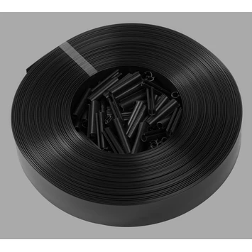 Lint met clips RAL9005 zwart 50 mm Lint Met Clips RAL9005 Zwart 50 Mm -Buiten Tuin 123 2418