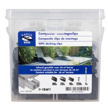 HKC Kunststof clips - 110 stuks HKC Kunststof Clips - 110 Stuks -Buiten Tuin 123 2423