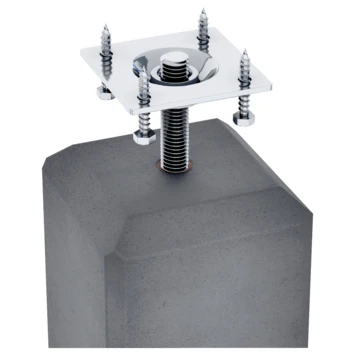 Betonpoer antraciet 15x15x58cm Betonpoer Antraciet 15x15x58cm -Buiten Tuin 123 2426