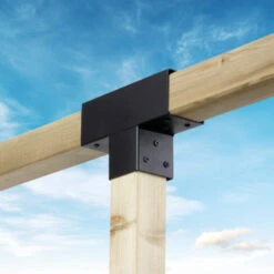Paalverbinder Voor Pergola T-verbindingsstuk 3-kants 7x7 Cm Zwart 3 Paalverbinder Voor Pergola T-verbindingsstuk 3-kants 7x7 Cm Zwart -Buiten Tuin 123 2439