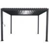 Pergola Deluxe Zwart 3,6x3,6m -Buiten Tuin 123 245