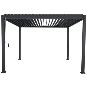 Pergola Deluxe Zwart 3,6x3,6m Pergola Deluxe Zwart 3,6x3,6m -Buiten Tuin 123 245