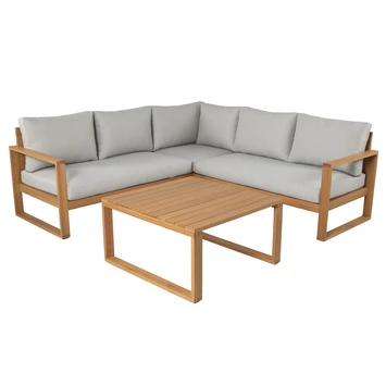 Loungeset Louis Eucalyptushout Loungeset Louis Eucalyptushout -Buiten Tuin 123 2495