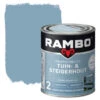 Rambo Vintage Pantserbeits Tuin- En Steigerhout Dekkend Petrol Blauw Zijdeglans 750 Ml 2 Rambo Vintage Pantserbeits Tuin- En Steigerhout Dekkend Petrol Blauw Zijdeglans 750 Ml -Buiten Tuin 123 2528