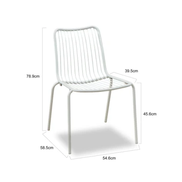 Tuinstoel Lucca Wit Tuinstoel Lucca Wit -Buiten Tuin 123 2542