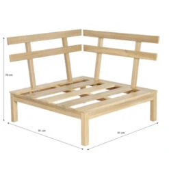 Palletbank Hoekdeel 7 Palletbank Hoekdeel -Buiten Tuin 123 2567