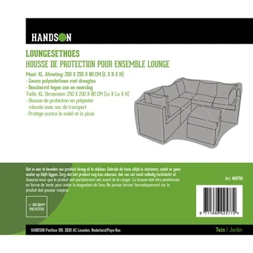 Hoes t.b.v. loungeset 250x250x80 cm Hoes T.b.v. Loungeset 250x250x80 Cm -Buiten Tuin 123 2570