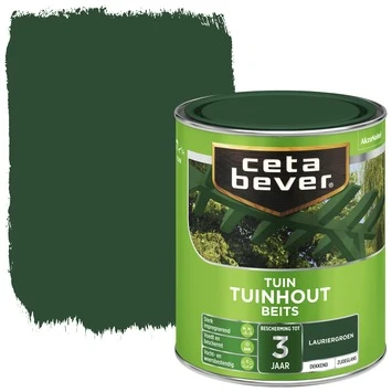CetaBever Tuinhoutbeits dekkend laurier groen zijdeglans 750 ml CetaBever Tuinhoutbeits Dekkend Laurier Groen Zijdeglans 750 Ml -Buiten Tuin 123 2579