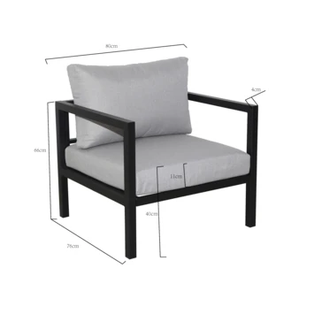 Loungestoel Evora Antraciet Loungestoel Evora Antraciet -Buiten Tuin 123 2628