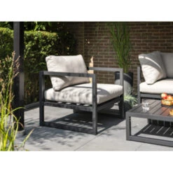 Loungestoel Chelva Antraciet -Buiten Tuin 123 2687