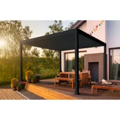 Pergola Deluxe Zwart 3,6x4m -Buiten Tuin 123 272
