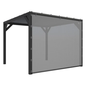 Pergola Silvano zwart inclusief zijdoek Pergola Silvano Zwart Inclusief Zijdoek -Buiten Tuin 123 273