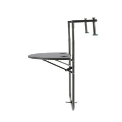 Balkontafel Halfrond Antraciet -Buiten Tuin 123 2780