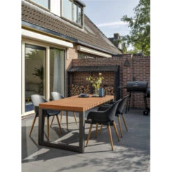 Tafel Milos Eucalyptushout -Buiten Tuin 123 2797