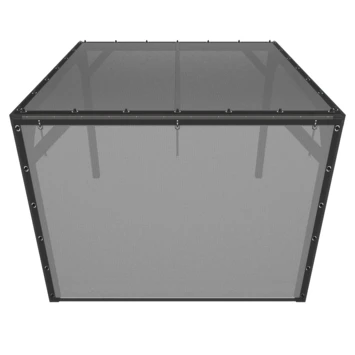 Pergola Silvano zwart inclusief zijdoek Pergola Silvano Zwart Inclusief Zijdoek -Buiten Tuin 123 281