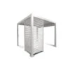 Zijwand Louvre Voor Pergola Classic & Deluxe Wit 400 Series -Buiten Tuin 123 285